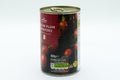 Morrisons Italian Plum Tomatoes in recyclable tin can and ring pull lid